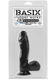 Basix 6.5In. Dong W/Suction Cup Black