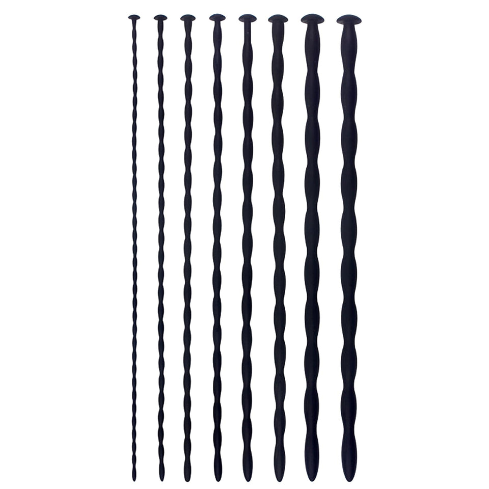 Silicone Urethral Blockage Dilation Provocative Masturbation Masturbation Stick Sex Toy 8 PcAS