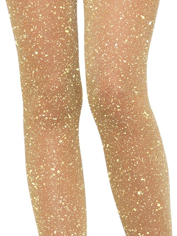 Leg Avenue Womens Lurex Shimmer Tights. Costume Accessories, Gold, One Size Us