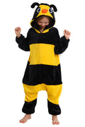 CuteOn Bee Onesie Kids Animal Pajamas for Boys Girls Halloween Christmas Costume Cosplay Sleepwear Height for 150cm
