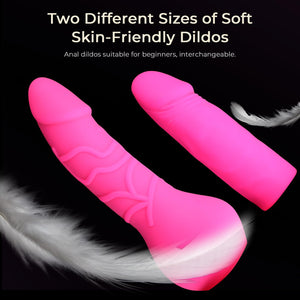 ASNOKNAE Strap on Dildo, Adult Sex Toys for Men and Women, Wearable Strapon Harness with 2 Pink Removeable Realistic Silicone An