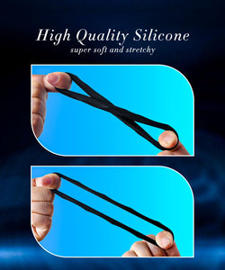 Sex Toys Penis Ring Silicone Cock Rings for Men Erection Sex, 6 Sizes Cockring Erectile Dysfunction Rings Cock Sexual Stimulatio