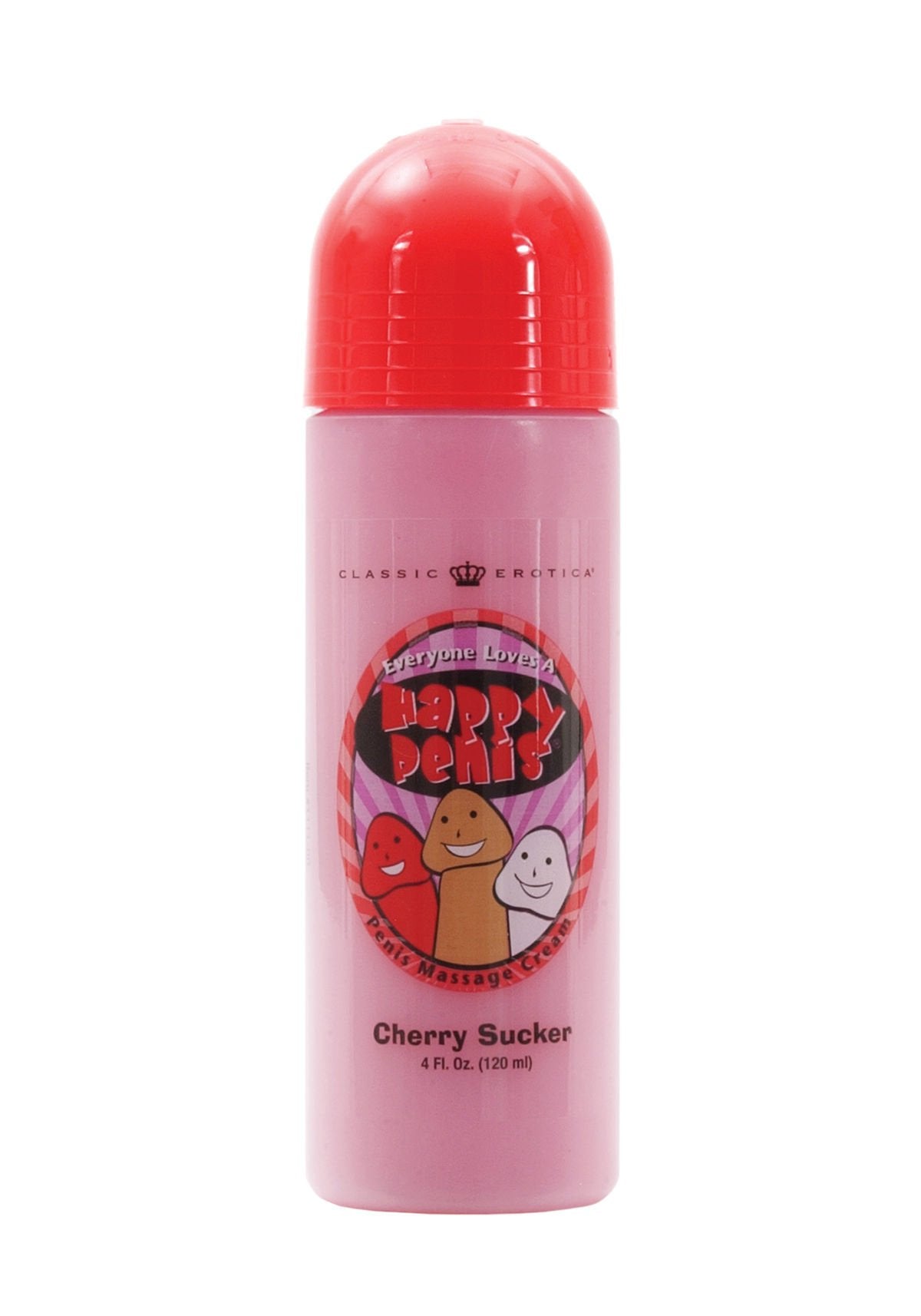 Classic Erotica Happy Penis Sucker, Cherry, 4 Ounce