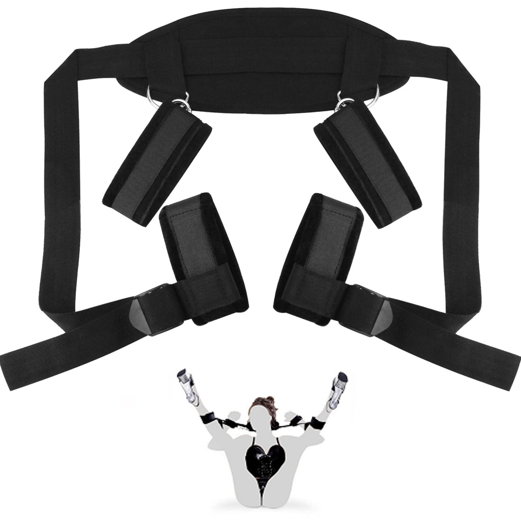 Bdsms Bed Restraints Kit Sex Toys Wrist Leg Restraint Straps Hand & Ankle Cuffs Adults Bed Sex Bondage Restraints Set Sex Play For Couples