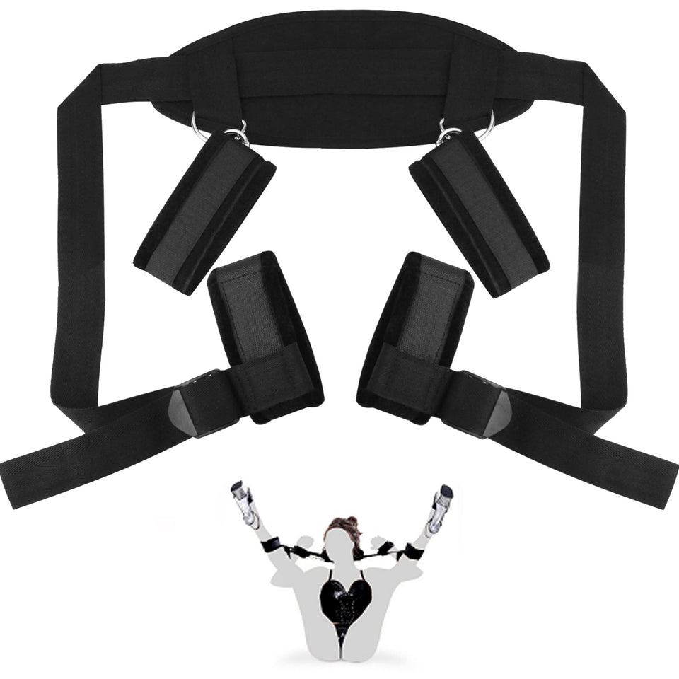 Bdsms Bed Restraints Kit Sex Toys Wrist Leg Restraint Straps Hand & Ankle Cuffs Adults Bed Sex Bondage Restraints Set Sex Play For Couples