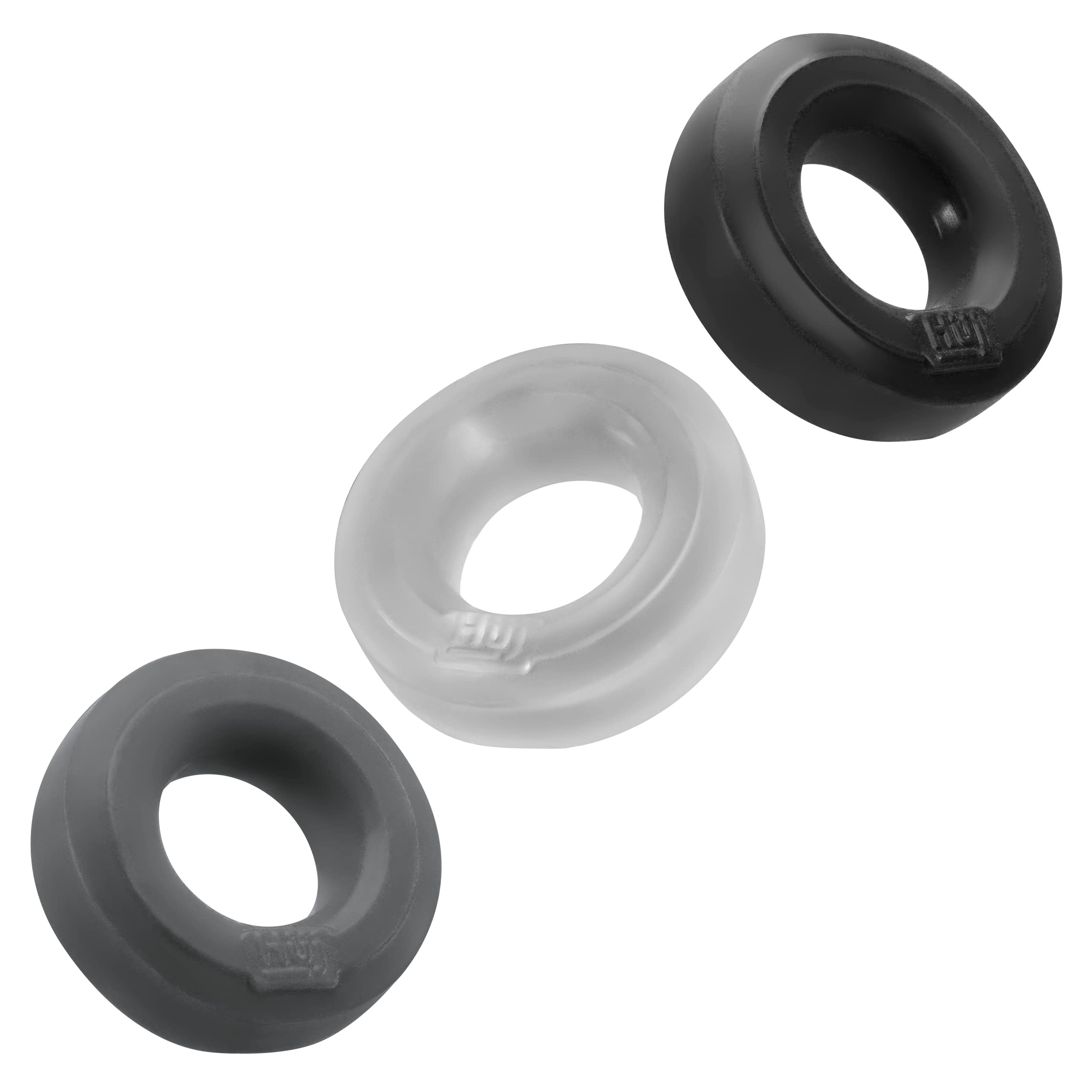 Hunkyjunk Huj3 C-Ring 3 Pk - Tar  Multi