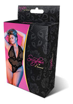 MS Sexy Time Deep Plunge Teddy Blk 1SQ