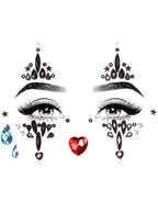 Leg Avenue Harlequin adhesive face jewels Multicolor Color