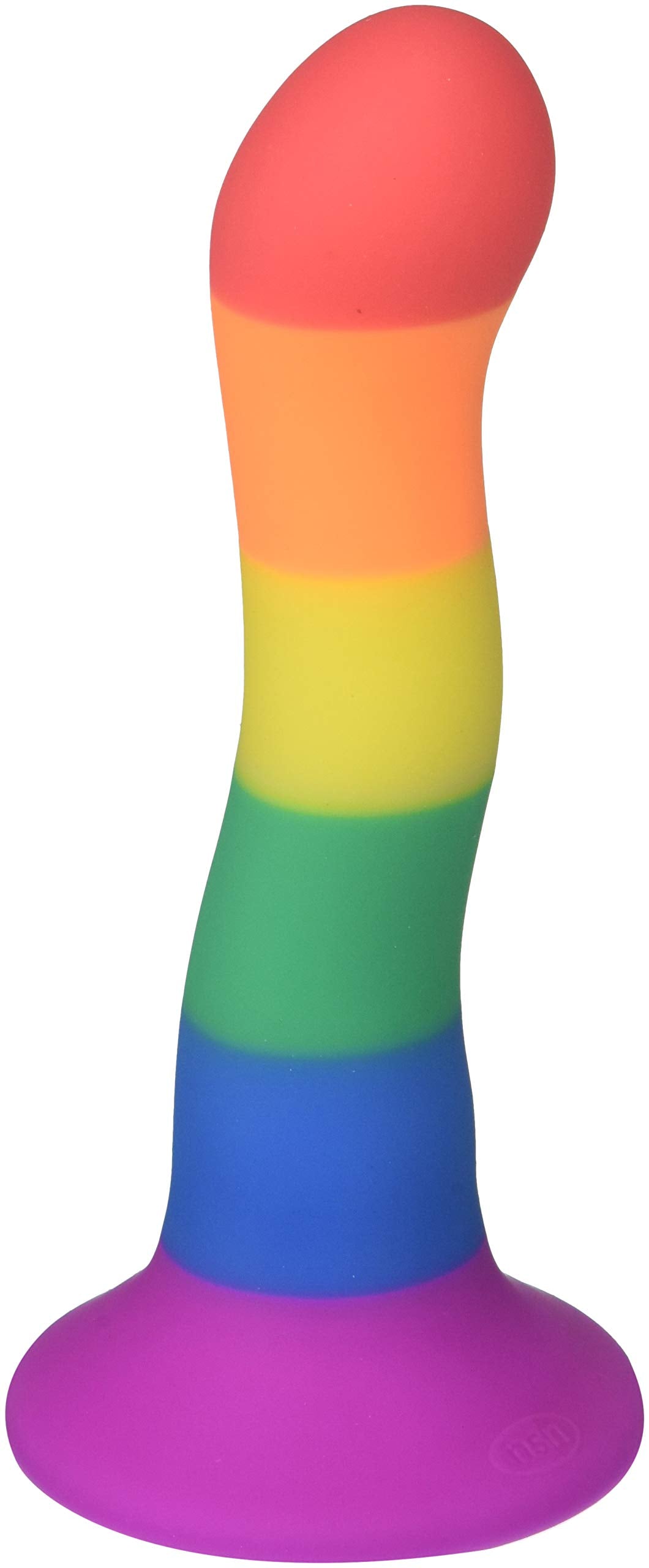 NS Novelties Colors Pride Edition Wave Dildo Rainbow, 6 Inch
