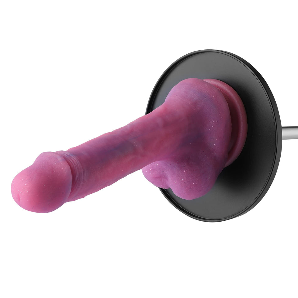 Hismith 5.5    Suction Cup Adapter with KlicLok System, Updated Universal Dildo Holder for Sex Machines (Black, 5.5 Inch)