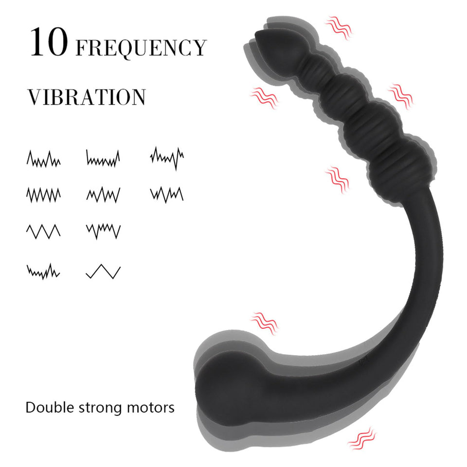 AMAZBEE 10 Modes Vibrator Butt Plug for Men Prostate Massager Consolador Adult Sex Toys Women for g Spot Anal Beads Charging by