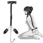 SM Sex Toys Anal Hook BDSM Restraint Kit Sex Bondage with Comfortable and Durable Ball gags Choker and Adjustable Leather Handcu