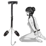 SM Sex Toys Anal Hook BDSM Restraint Kit Sex Bondage with Comfortable and Durable Ball gags Choker and Adjustable Leather Handcu