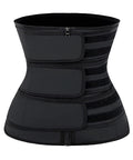 YIANNA Waist Trainer for Women Latex Underbust Training Belt Tummy Control Waist Cincher Sport Girdle,YA2228-Black-M