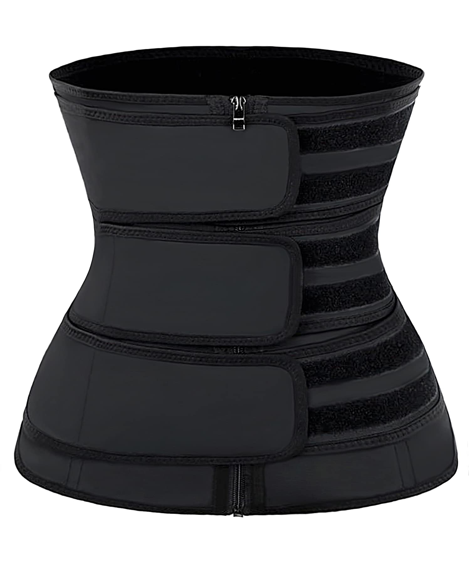 YIANNA Waist Trainer for Women Latex Underbust Training Belt Tummy Control Waist Cincher Sport Girdle,YA2228-Black-M