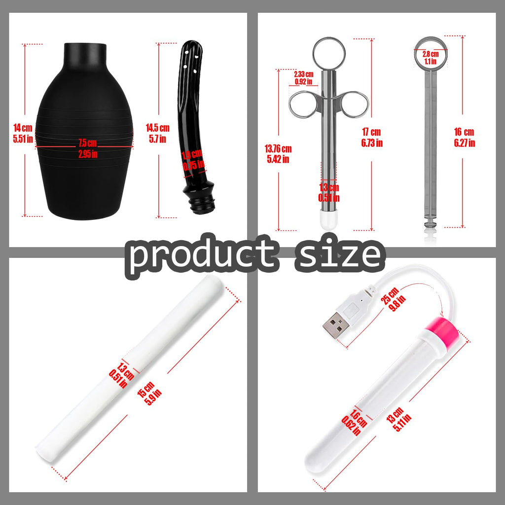 Sex Doll Male Masturbator Cleaning and Maintenance Kit 6 Pieces Male Sex Toy Love Doll Care Set: 3 x Absorbent Dryer Rods, 1 x L