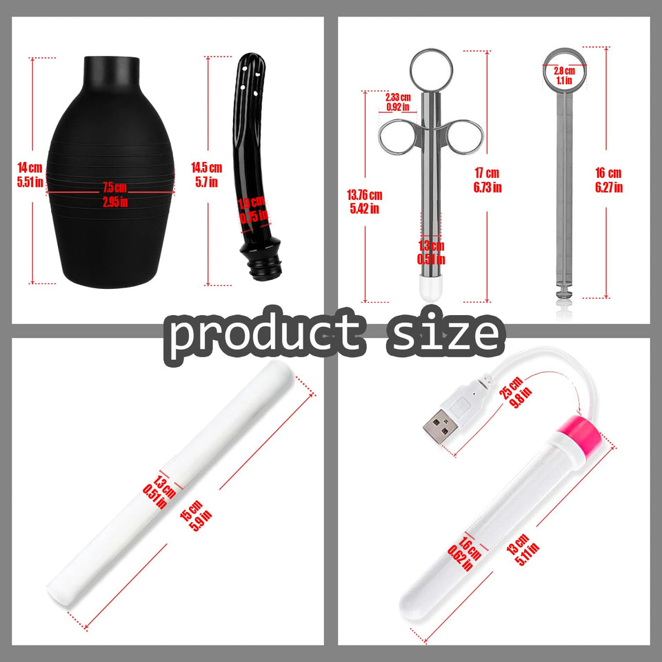 Sex Doll Male Masturbator Cleaning and Maintenance Kit 6 Pieces Male Sex Toy Love Doll Care Set: 3 x Absorbent Dryer Rods, 1 x L