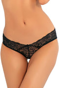 WD ALL TIED UP OPEN BACK PAN BLACK ML