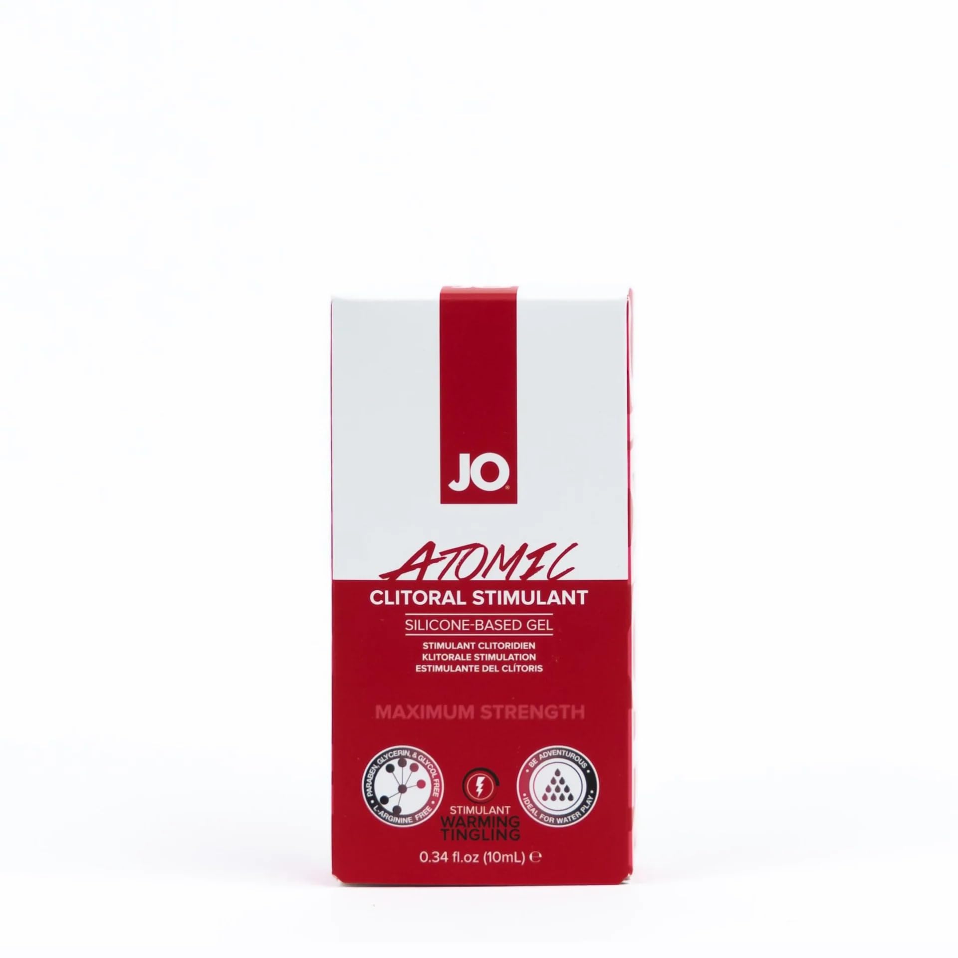 Jo Atomic Clitoral Gel - Warming - Stimulant (Silicone-Based) 0.34 Floz / 10 Ml