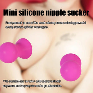 1 Pair Nipple Sucker Nipple Sex Toys, Silicone Nipple Stimulator for Women Man Couples Nipple Play SM Sexual Game, High Powerful