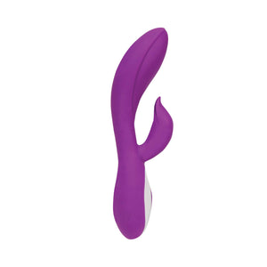 Pure Love G-Spot Silicone Rabbit Vibrator Purple, Rechargeable Clitoris Stimulator, Water-Resistant and Multi Function, Adult Se