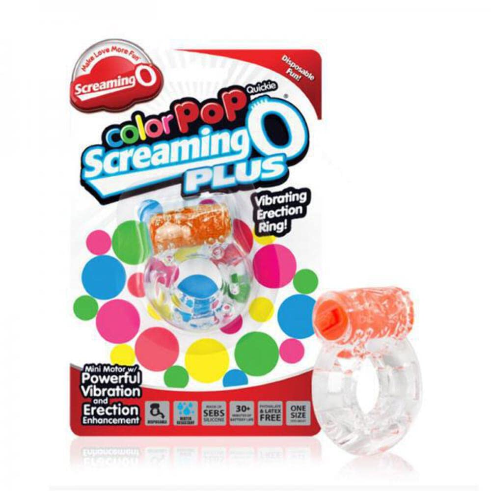 Screaming O Color Pop Plus Vibrating Erect-Ion Ring, Orange