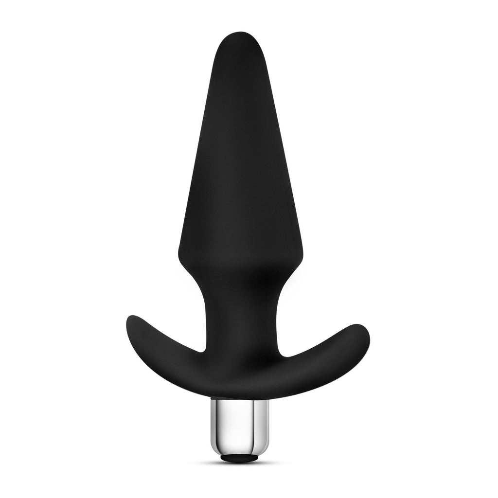 Blush Novelties Discover - 10 Vibration Modes Platinum Puria Silicone Anal Plug - 5'' Tapered Plug For Comfort - Satin Smooth Ul