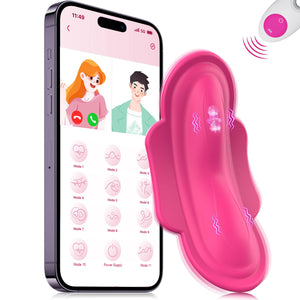 Wearable Panty APP Remote Control Vibrators Adult Sex Toys for Women or Couples, Clitoral Mini Egg Bullet Butterfly Vibrator Ros