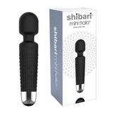 Mini Halo The Original Compact Power Wand Massager  Wireless  20X Multispeed Vibrations Black