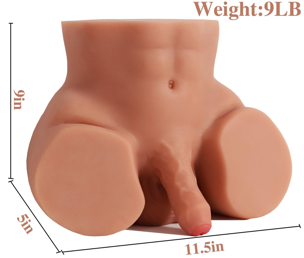 9LB Male Sex Doll for Gay Men, Sex Doll Torso Male Masturbator Stroker Gay Butt Sex Dolls Gay Sex Doll Gay Sex Toys with Realist
