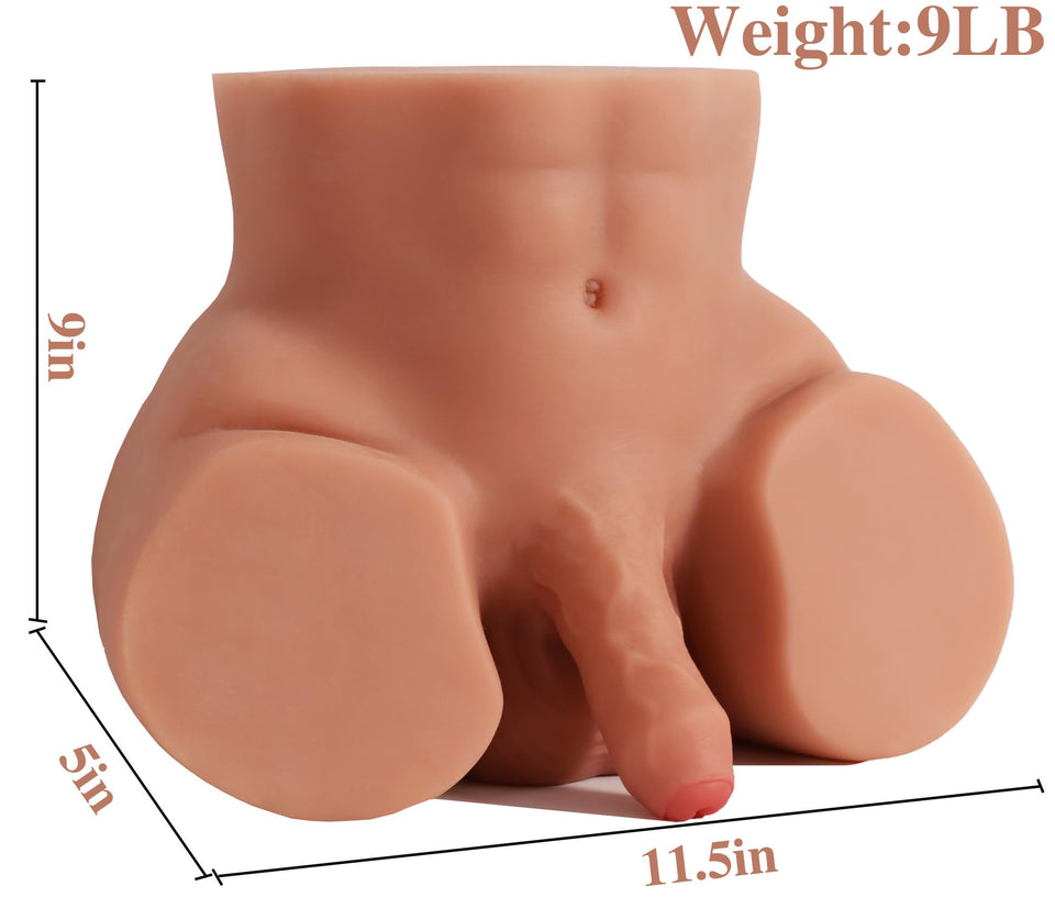 9LB Male Sex Doll for Gay Men, Sex Doll Torso Male Masturbator Stroker Gay Butt Sex Dolls Gay Sex Doll Gay Sex Toys with Realist