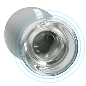 Anal Butt Plug Glass Anal Trainer with Long Neck Crystal Pleasure Wand with Tapered Head Unisex Adult Sex Toy for Men Women Play
