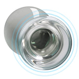 Anal Butt Plug Glass Anal Trainer with Long Neck Crystal Pleasure Wand with Tapered Head Unisex Adult Sex Toy for Men Women Play