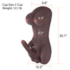 Y-Not Shemale Masturbator Sex Toys Body Ladyboy Sex Love Doll Torso Black