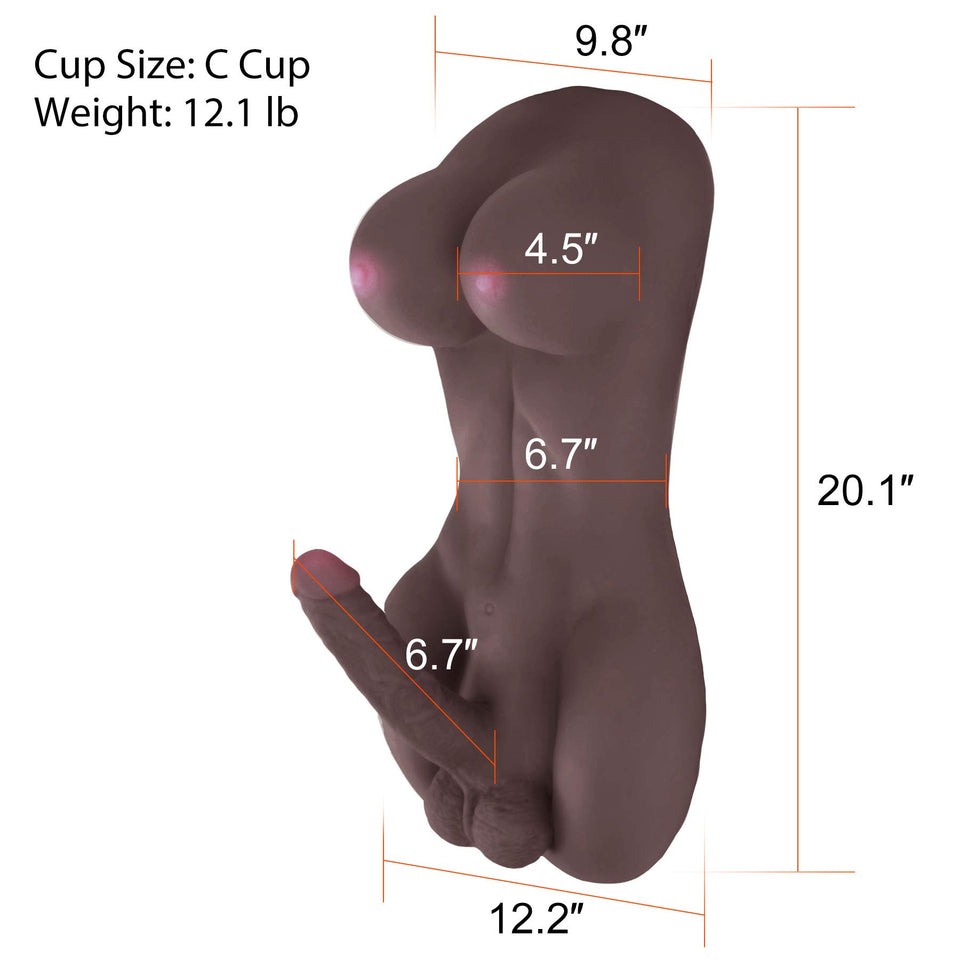 Y-Not Shemale Masturbator Sex Toys Body Ladyboy Sex Love Doll Torso Black