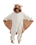 CuteOn Flying Squirrels Onesie Kids Animal Pajamas for Boys Girls Halloween Christmas Costume Height for 150cm