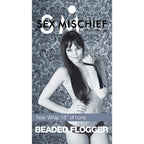 Sex & Mischief Beaded Flogger Noir