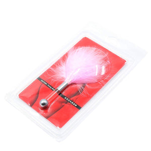 Tickling Sexy BDSM Sexy Feather Stick Erotic Torture Tool Teasing Feather Stick Bed Sensory Toys(Pink)