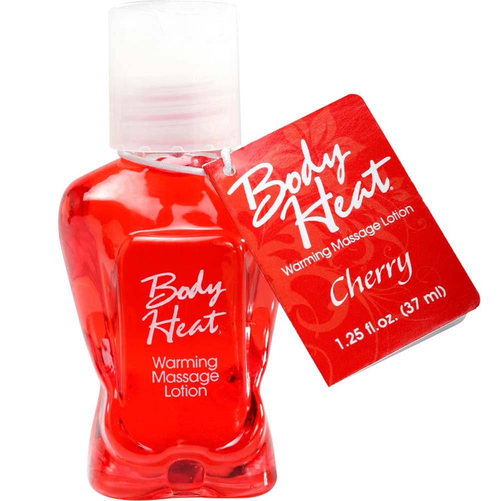 Body Heat Edible Warming Massage Lotion, Cherry, 1.25 Ounce