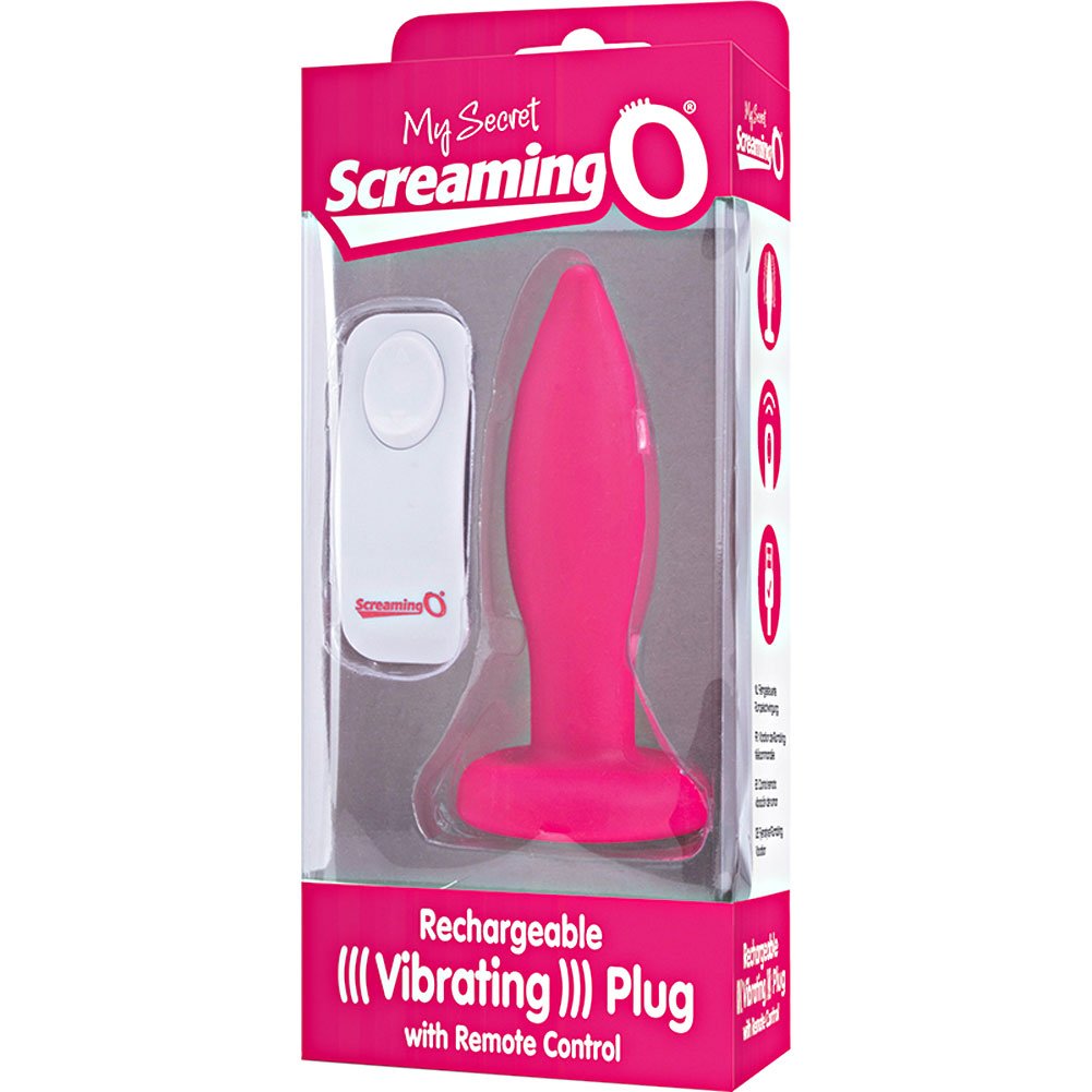 Screaming O My Secret Remote Vibrating Plug-Pink