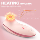 Sucking Vibrator Adult Sex Toys - Heating Pulse Pure Sucker APP Remote Clitoral Vibrator with 5 * 5 Suction, Clitoris Nipple Sti