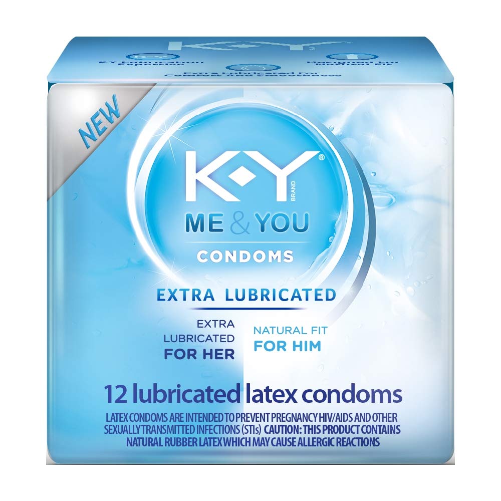 K-Y Extra Lubricated Latex Condoms 12 Count