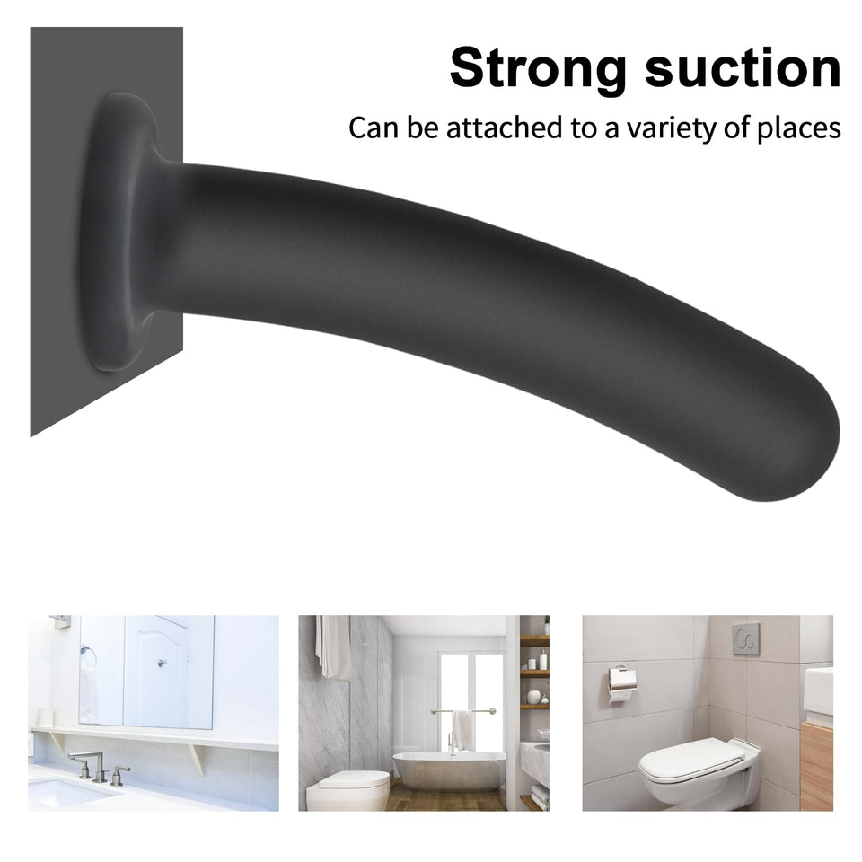 Dildo Anal Plug Trainer Kit, 3 Sizes Butt Plug Anal Toys Silicone Black Dildo with Strong Suction Cup Prostate Vaginal G Spot Se