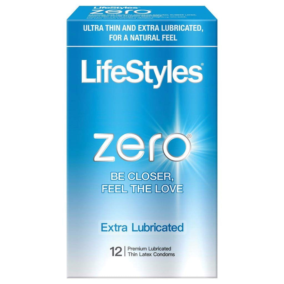 (D) Lifestyles Zero Extra Lubricated 12 Pk