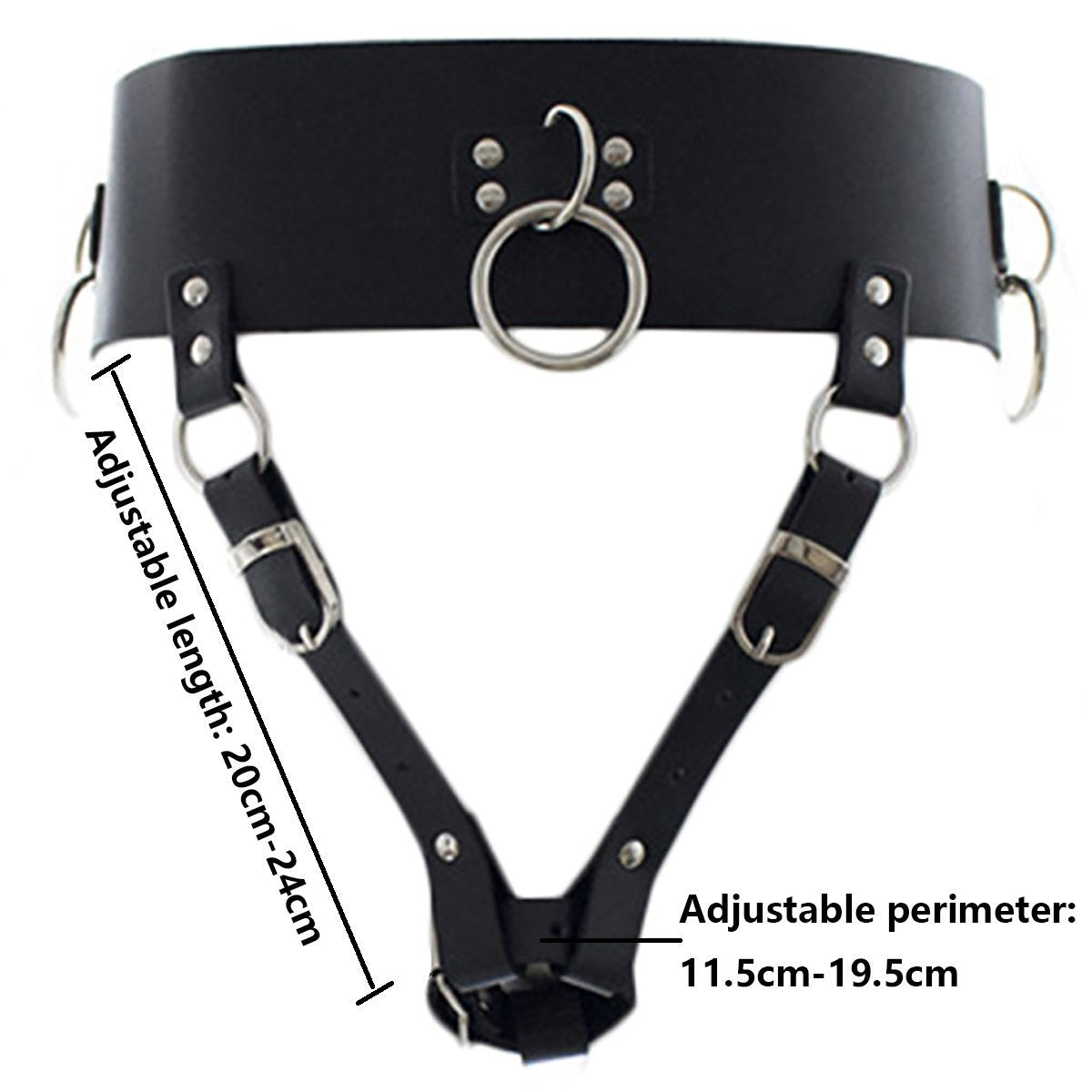 Vibrator Leather Constrained Forced Strap - Electric Leather Waistband Harness Fixed Tie Belt Harness Vibrator Holder(Wand Or Vibrator Not Included)