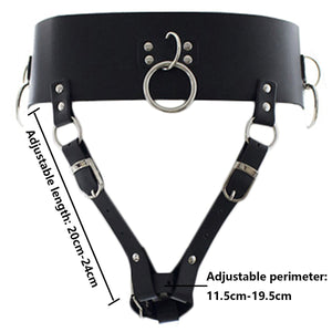 Vibrator Leather Constrained Forced Strap - Electric Leather Waistband Harness Fixed Tie Belt Harness Vibrator Holder(Wand Or Vibrator Not Included)