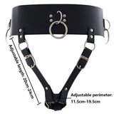 Vibrator Leather Constrained Forced Strap - Electric Leather Waistband Harness Fixed Tie Belt Harness Vibrator Holder(Wand Or Vibrator Not Included)