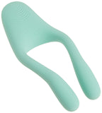 Doc Johnson Tryst V2 - Multi-Erogenous Zone Bendable Silicone Vibrator & C-Ring With Remote - 3 Powerful, Quiet 10-Function Motors - Bendable Vibrating Arms Hold Shape, Mint