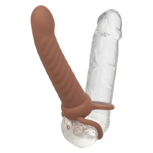 Performance Maxx Ribbed Dual Penetrator Brown
