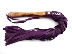 Rouge Wooden Handle Flogger Purple